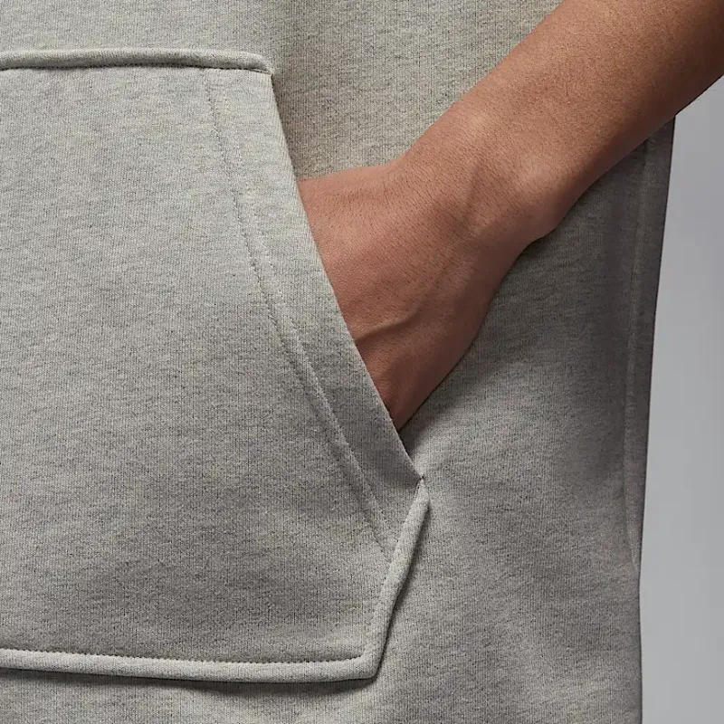 Jordan Sport Sweatshirt Men's Heather Gray/White-3