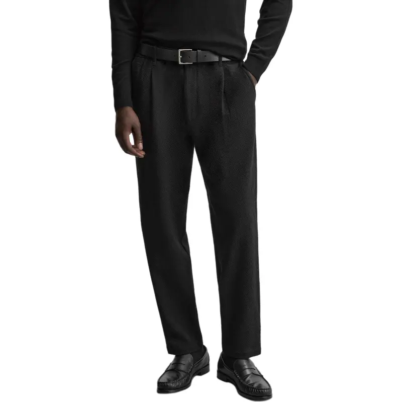 ZARA Casual Pants Men Black-5