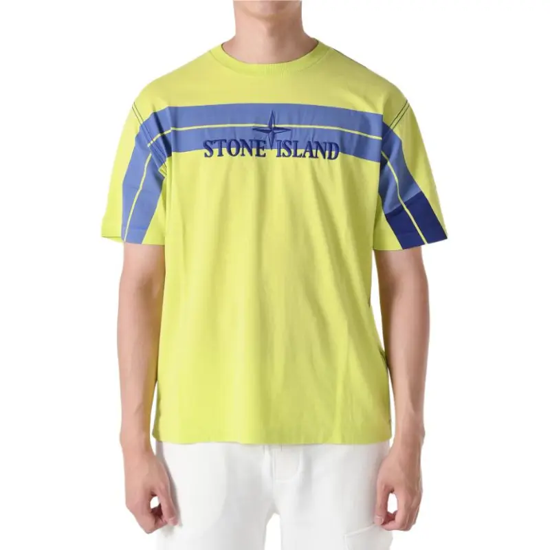 STONE ISLAND T Shirts Men Yellow-1