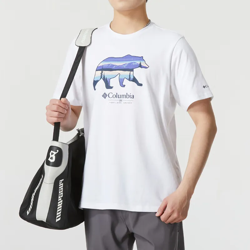 Columbia T Shirts Men White-2