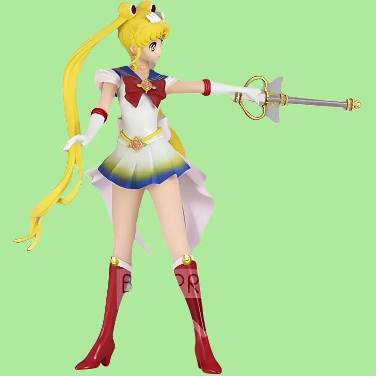 BANPRESTO Sailor Moon Eternal The Movie Glitter And Glamours Super Sailor Moon Version A Figure White & Yellow-4