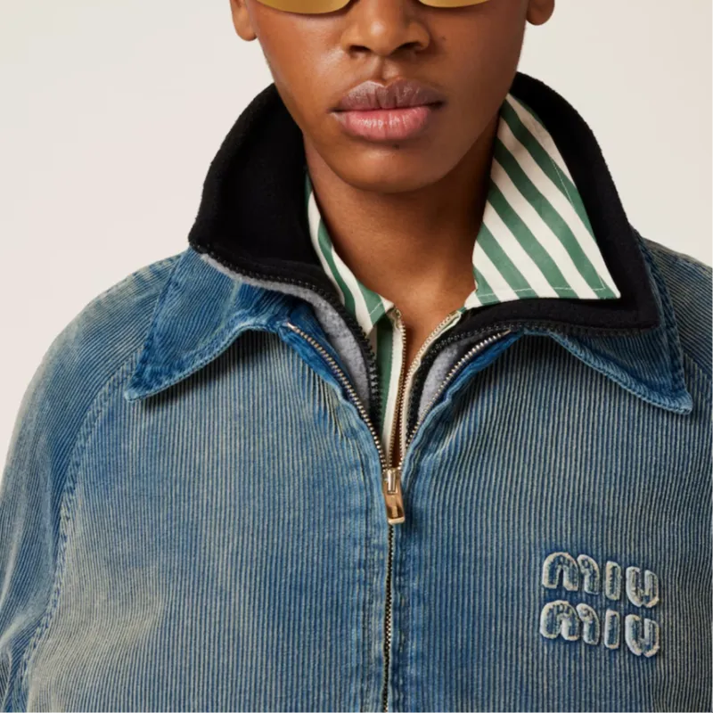 MIU MIU Jackets & Coats Women's Sapphire Blue-4