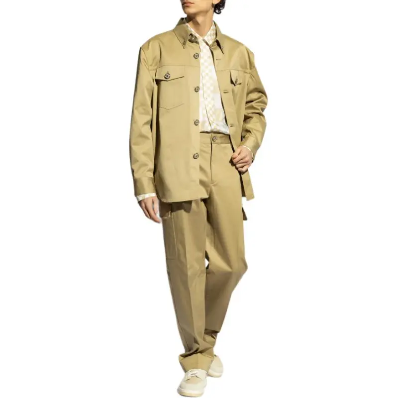 Versace Logo Embroidered Cargo Pants-2
