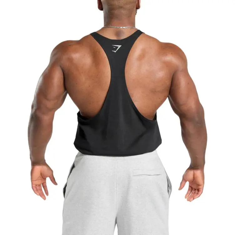 GYMSHARK Tank Tops Men Black-1