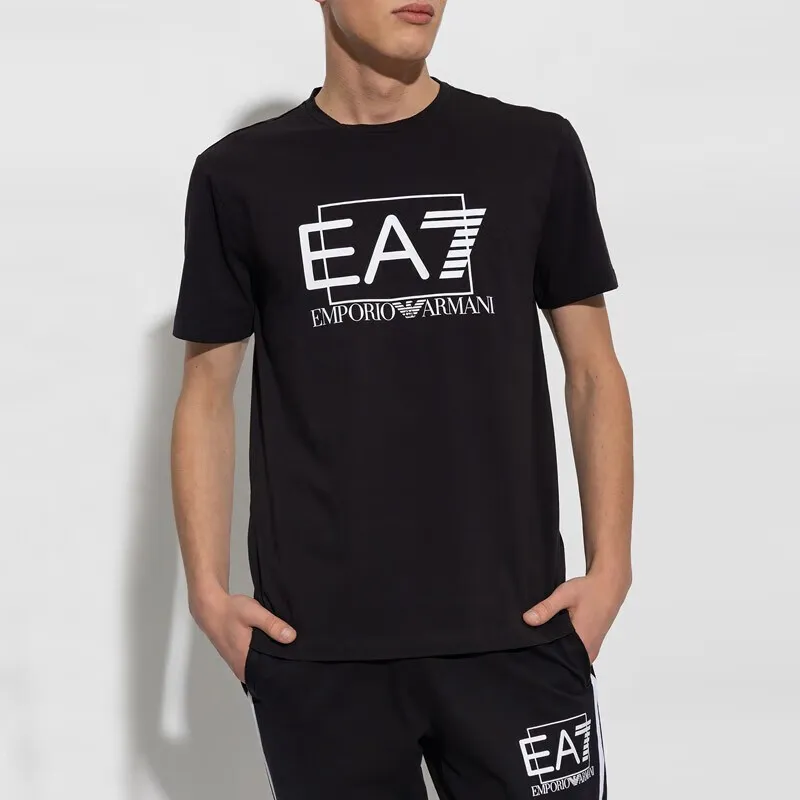EMPORIO ARMANI EA7 SS23 T Shirt Men's Black-3