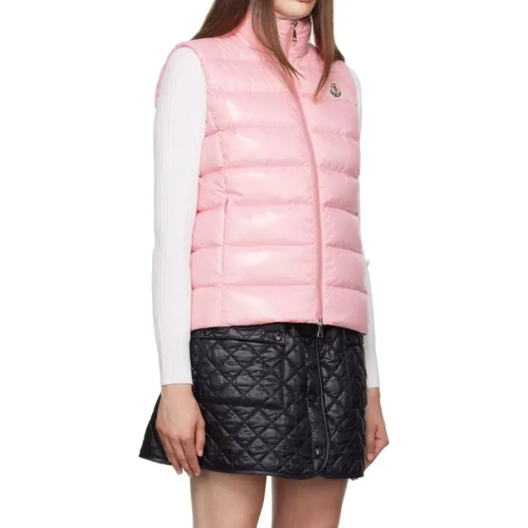 Moncler Ghany Series Vests Women's Pink-3