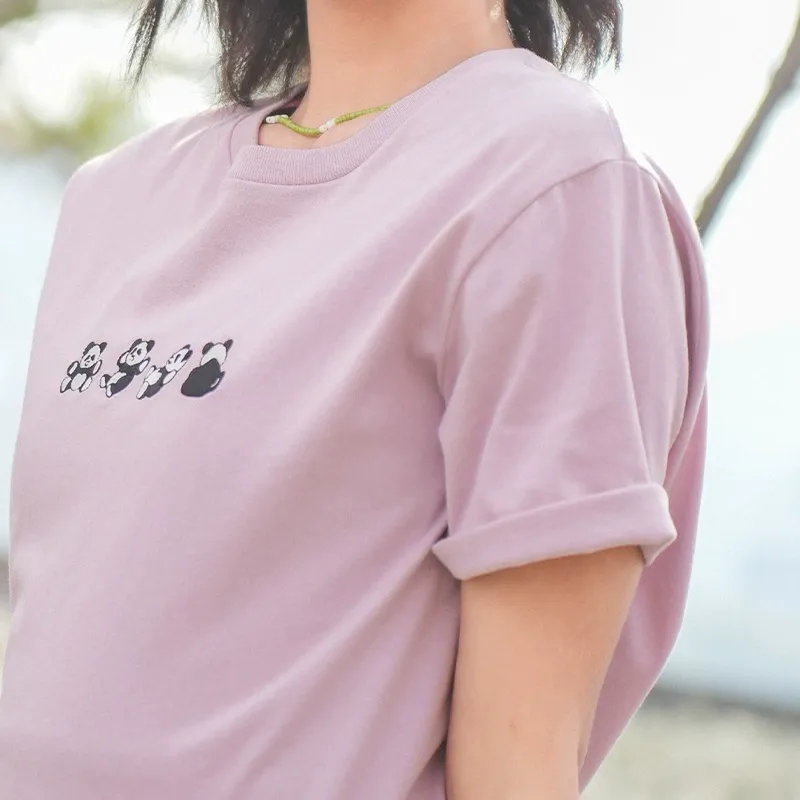 Vans T Shirts Women's Gray Pink-5