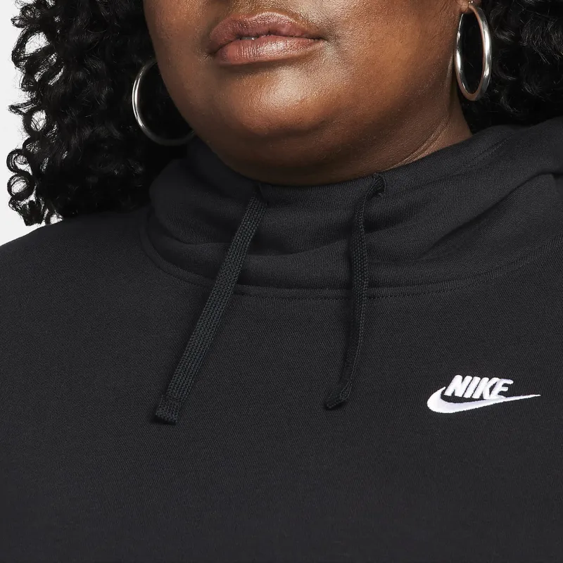 Nike Sportswear Club Fleece Women's Funnel Neck Hoodie Plus Size-4