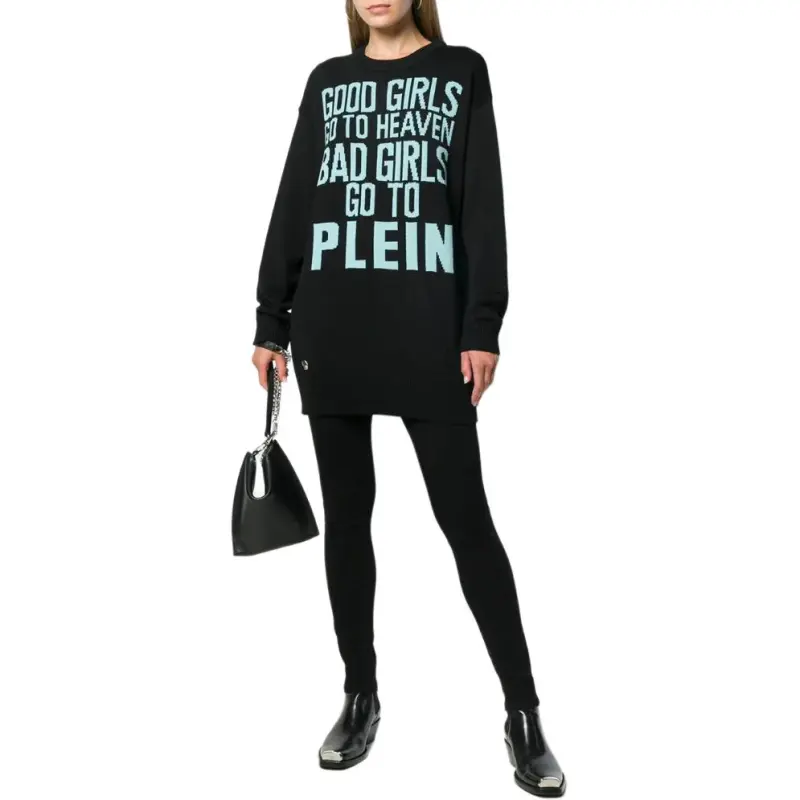PHILIPP PLEIN Good Girls Longline Jumper-1