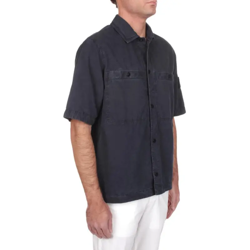 STONE ISLAND Shirts Men Blue-3