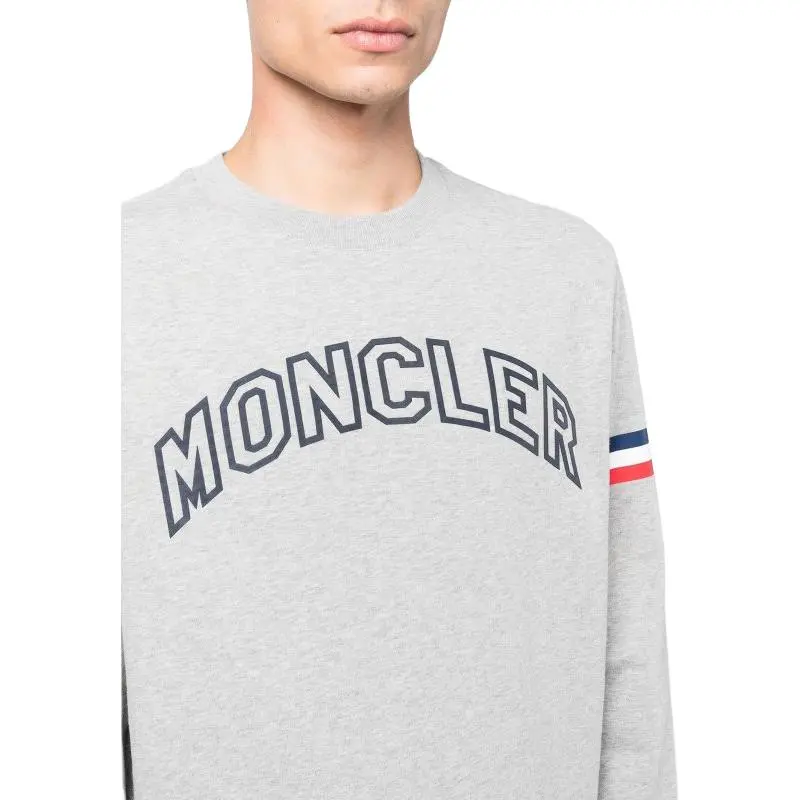 Moncler Sweatshirts Men Gray-4