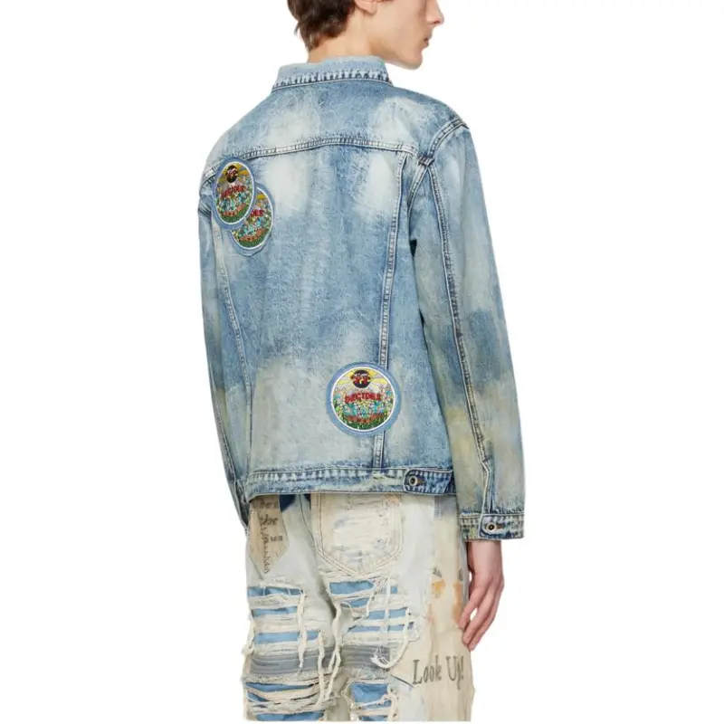Who Decides War Acid Sphere Denim Jacket-4
