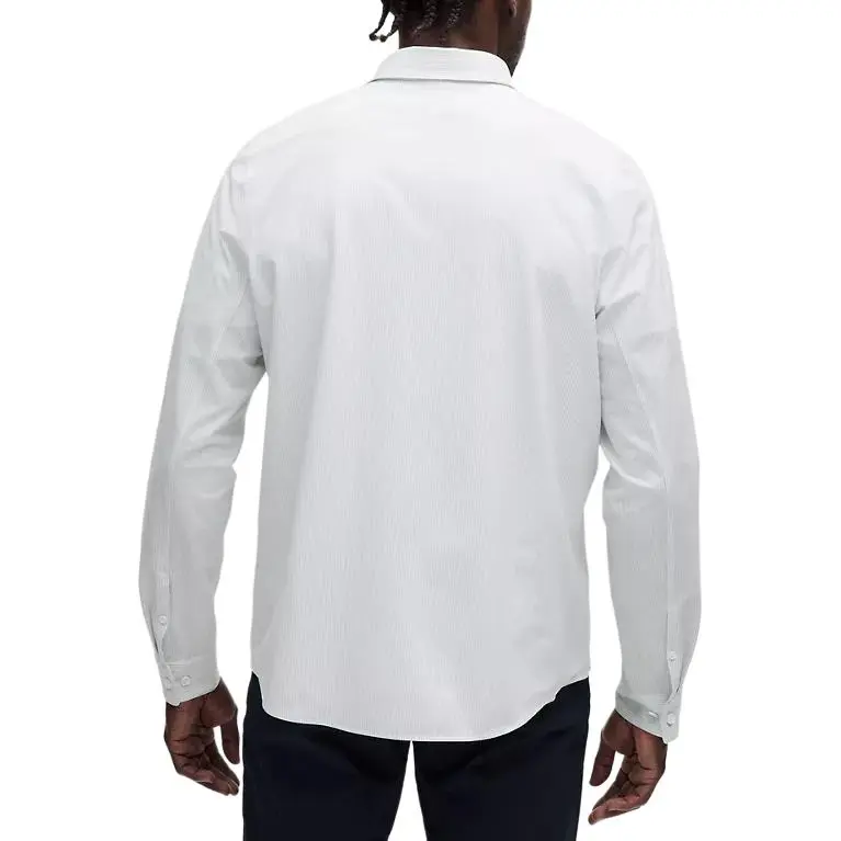 Lululemon New VentureClassic Fit Updated Shirt Men's Mixed Color Starch Blue-1