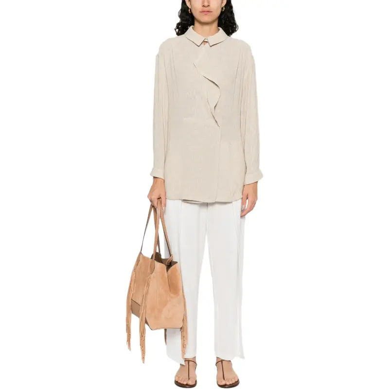 GIORGIO ARMANI Ruffle detail Blouse-1