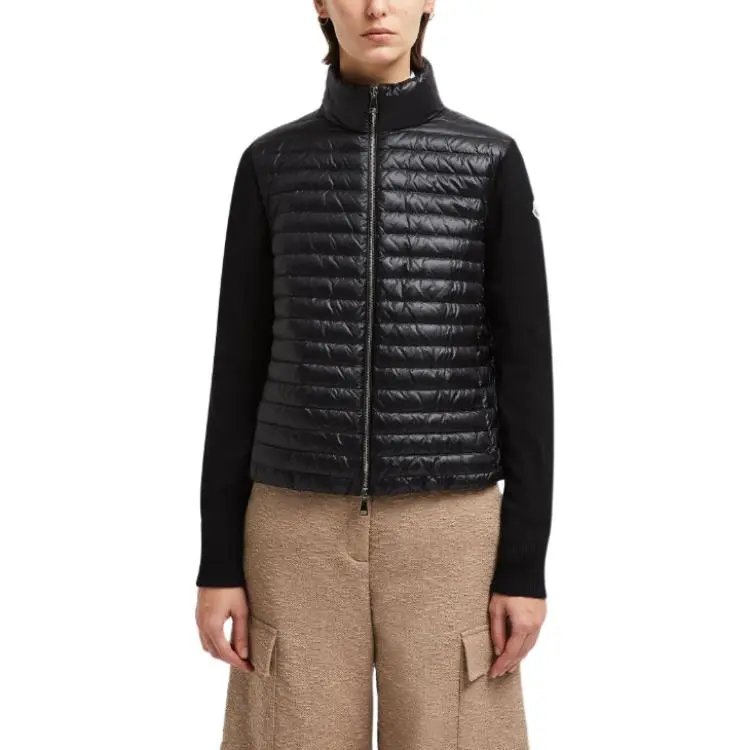 Moncler Padded Contrasting Zip Up Jacket-1