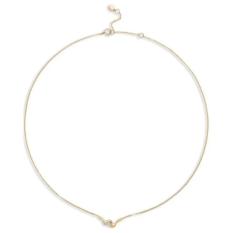 Maria Black 14kt Yellow Gold Baxter Diamond Necklace-1