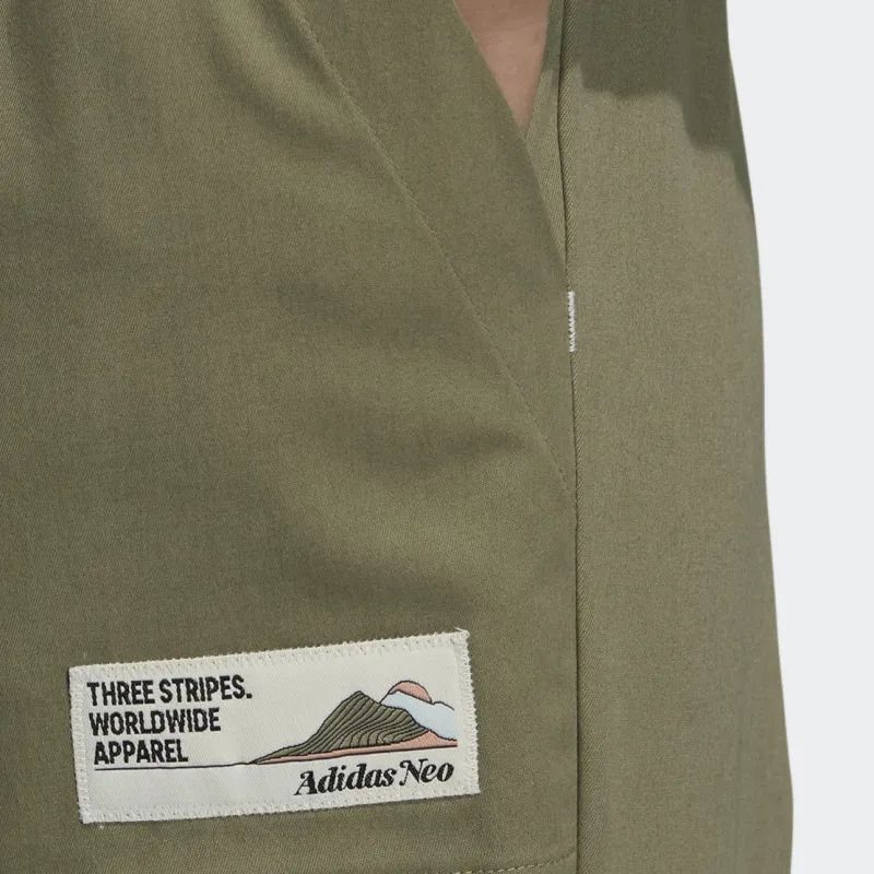 Adidas Neo Knitted Sweatpants Women's Olive-4
