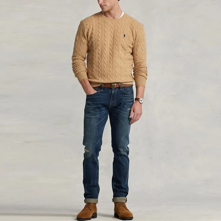 Polo Ralph Lauren Pony Embroidered Cable Knit Jumper-2