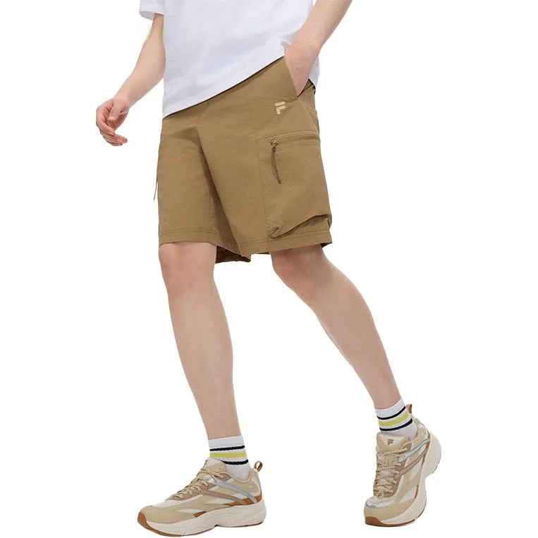 FILA FUSION SS25 Casual Shorts Men's Fragrant Coffee Khaki DK-3
