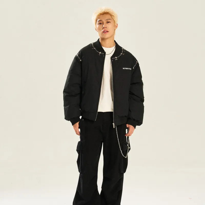 NSTNEW START Puffer Jacket Unisex Black-5