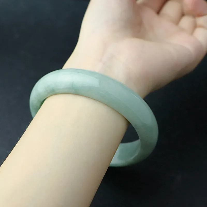 South Asia Bean Type Jadeite Bangles Women's-2