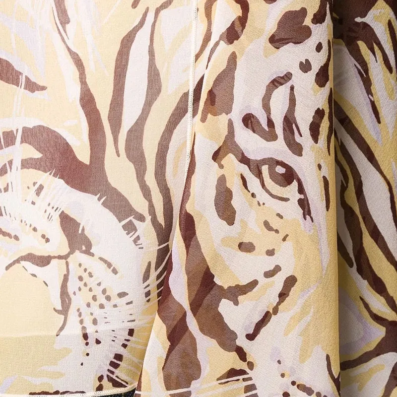 See By Chloe Tiger Motif Sheer Top-4