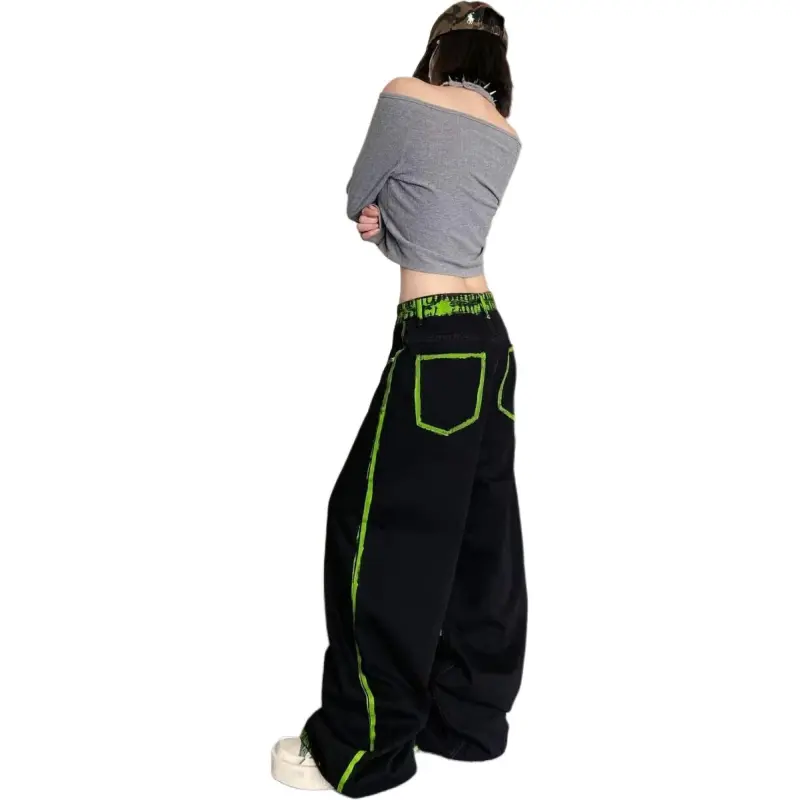 Concubine Zhu Jeans Unisex Green-1