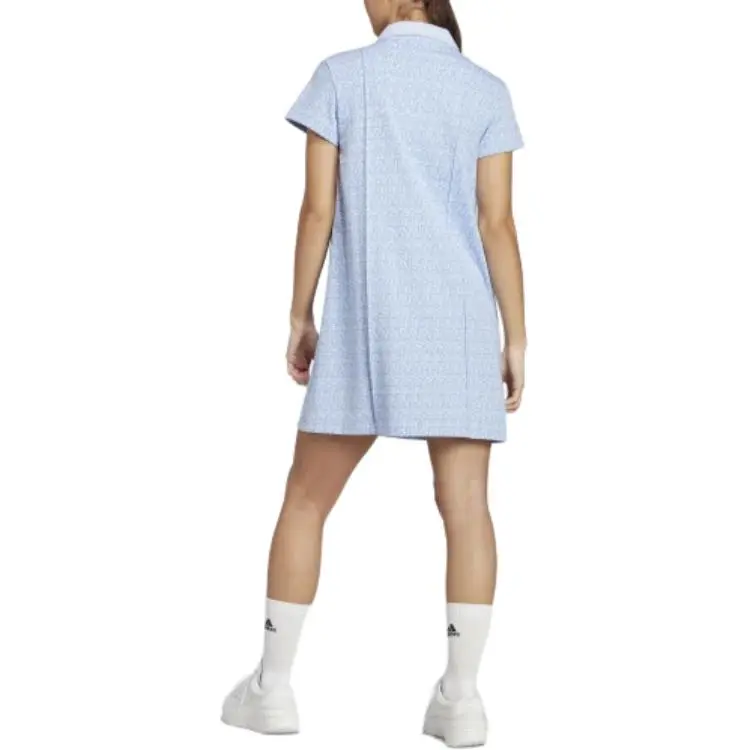 Adidas Short-Sleeved Dresses Women's Blue-3