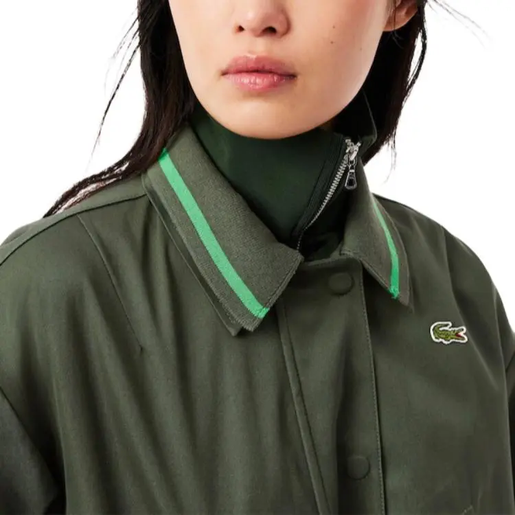 LACOSTE Jackets & Coats Women's Green-3