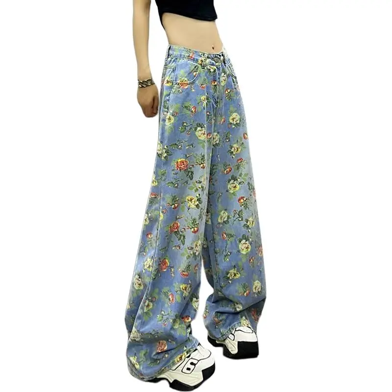 KULAIYA Jeans Women's Print-3