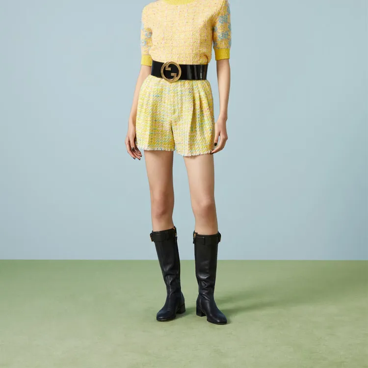 GUCCI Casual Shorts Women's Yellow-1