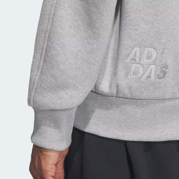 Adidas BOMBER Jackets Coats Men's Medium Heather Gray-5