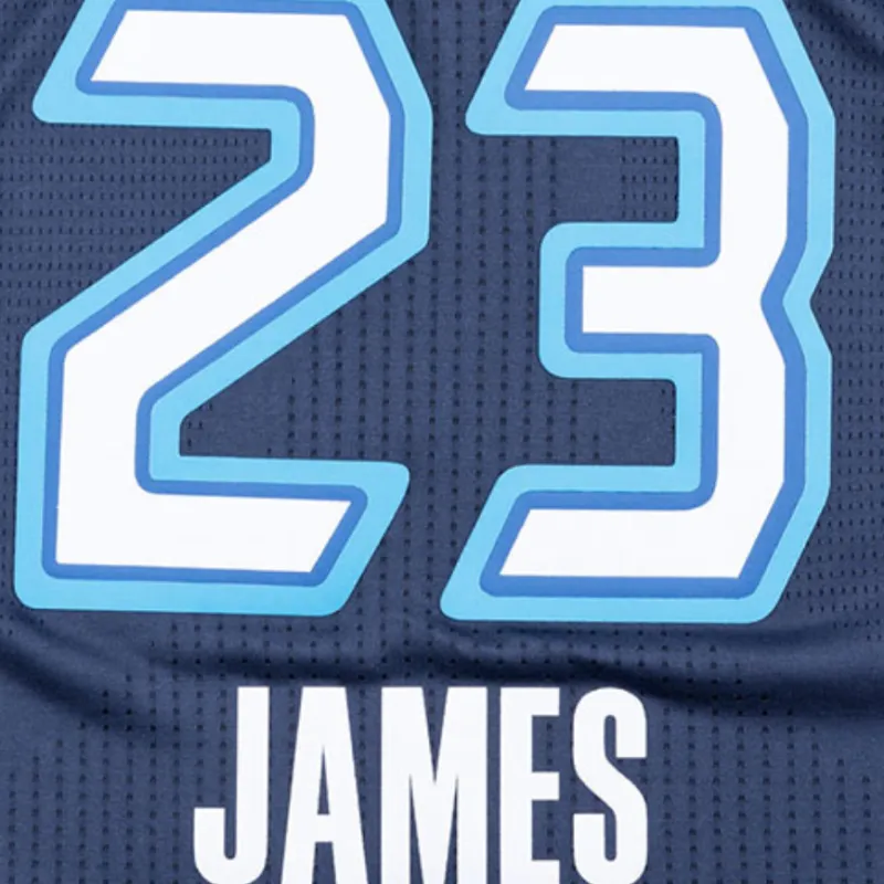 Mitchell & Ness Basketball Jerseys Men's Blue-3