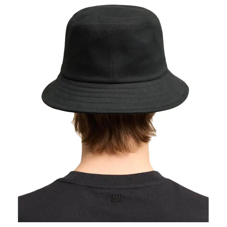 Ami Paris Ami De Coeur Embroidered Bucket Hat-4