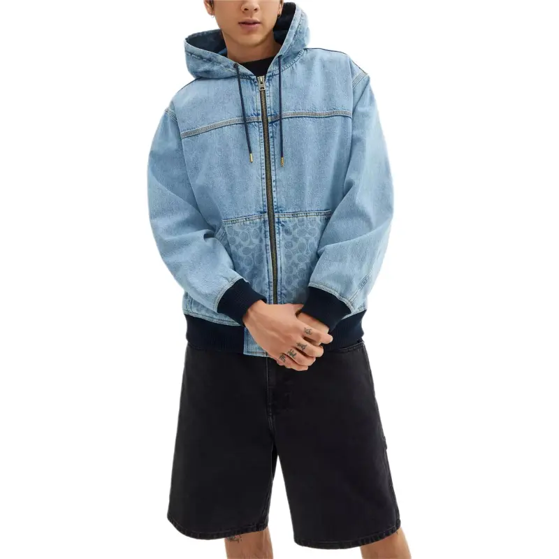 COACH Denim Jacket Men's Light Blue-1