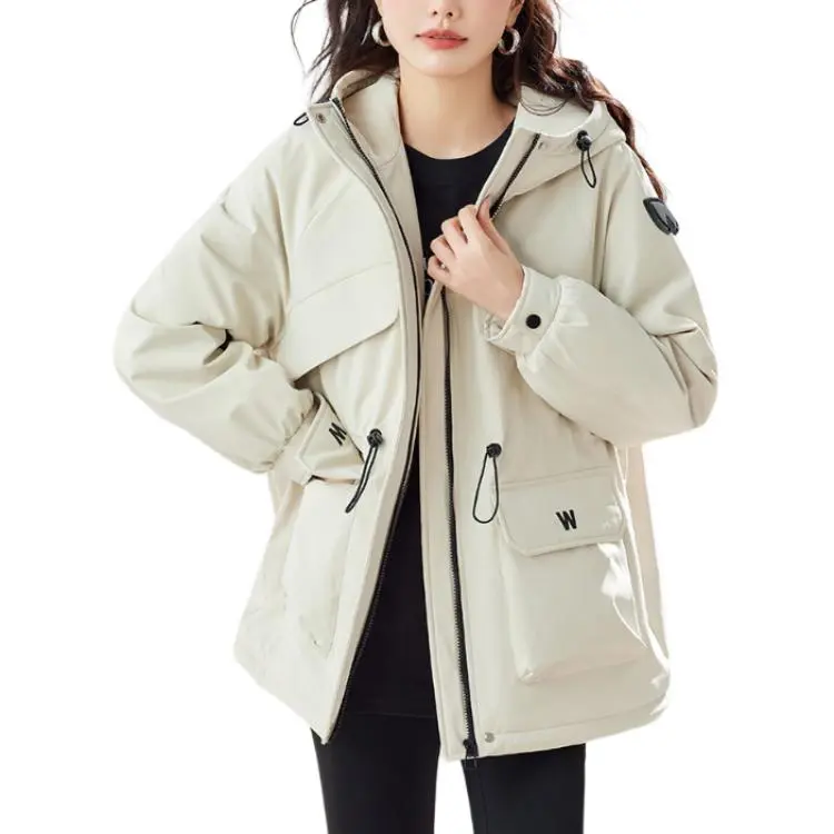 TERRE BLEUE Puffer Jacket Women's Beige-2
