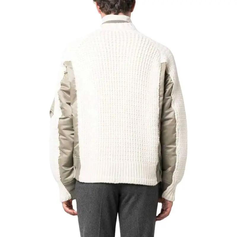 Sacai Waffle-knit High-neck Padded Jacket-4