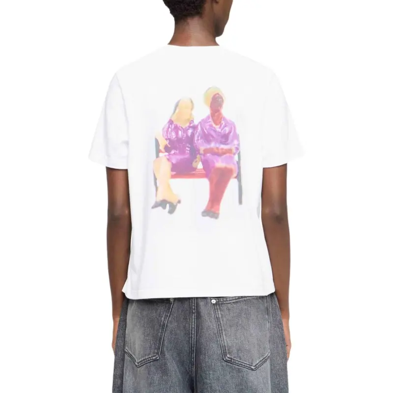 JW Anderson Anchor embroidery Printed T shirt-4