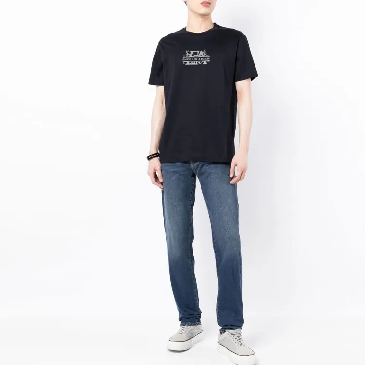ARMANI EXCHANGE Logo patch Slim cut Jeans-1