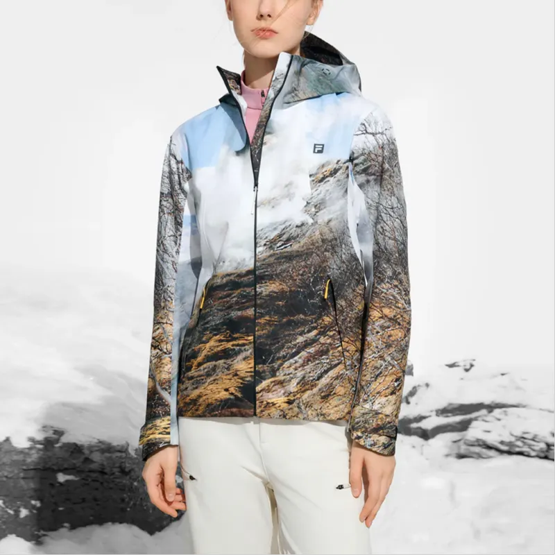 FILA AthleticsEXPLORER Windproof And Abrasion Resistant Windbreaker Jacket Women's Multicolor-3