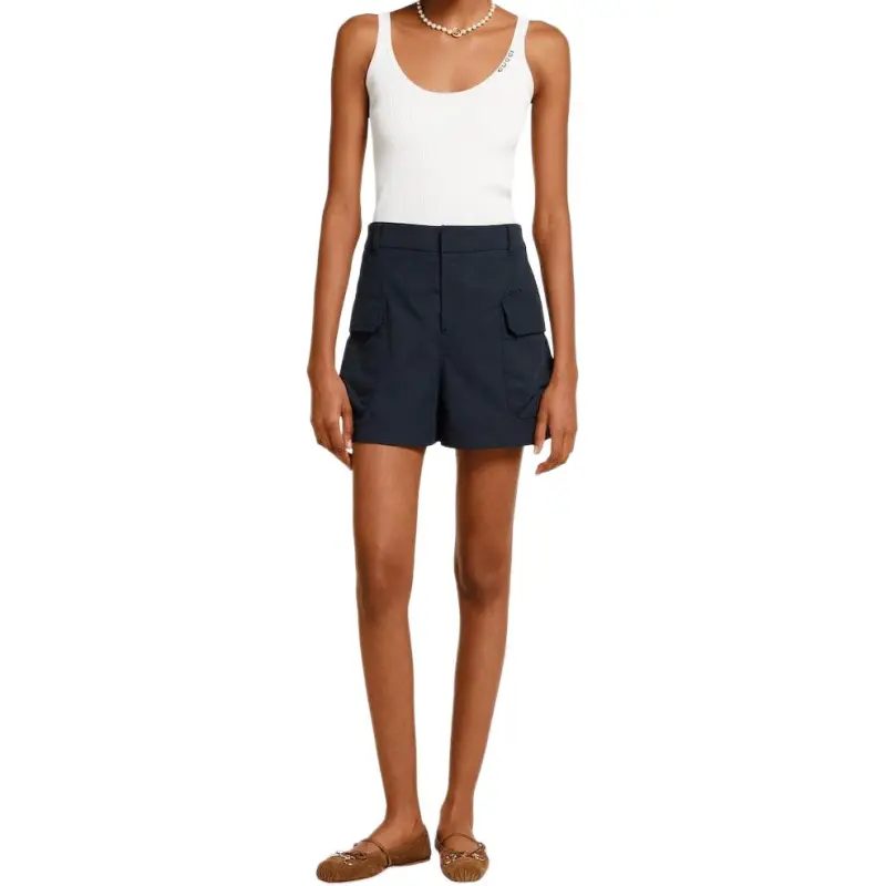 GUCCI FW25 Cargo Shorts Women's Dark Blue-2