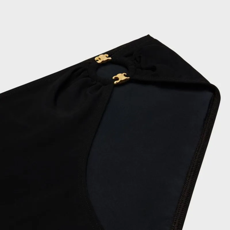 CELINE Triomphe Swimsuit Bottom In Matte Jersey-2