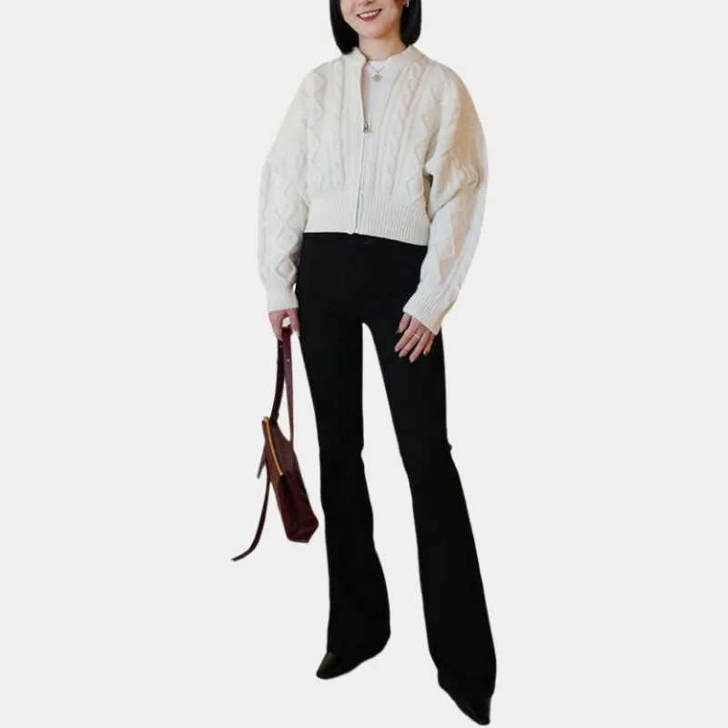 FRAME Cable knit Cardigan-1