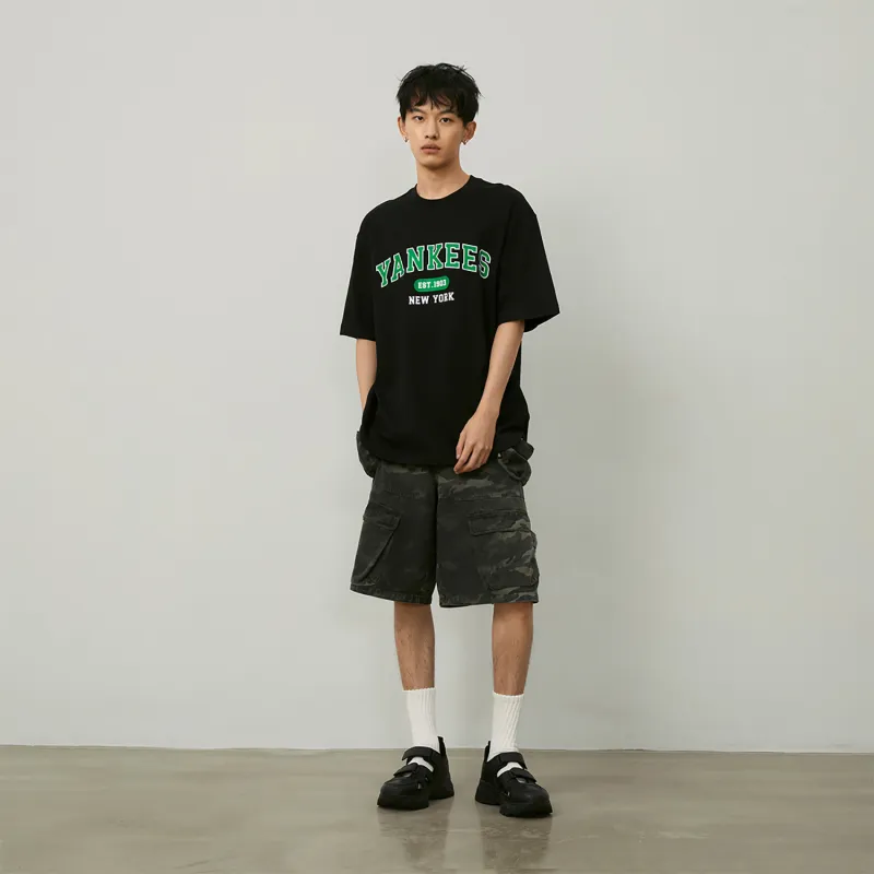 MLB College Style Series T Shirts Unisex Black-4