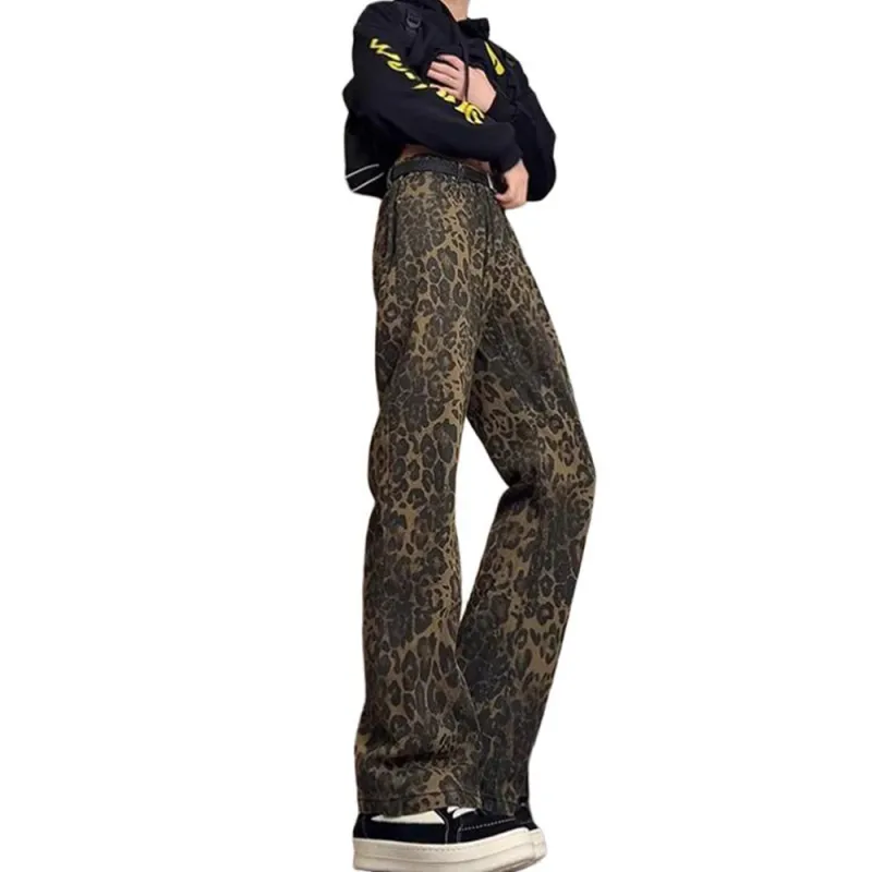 NHZN Jeans Women's Leopard Print-7