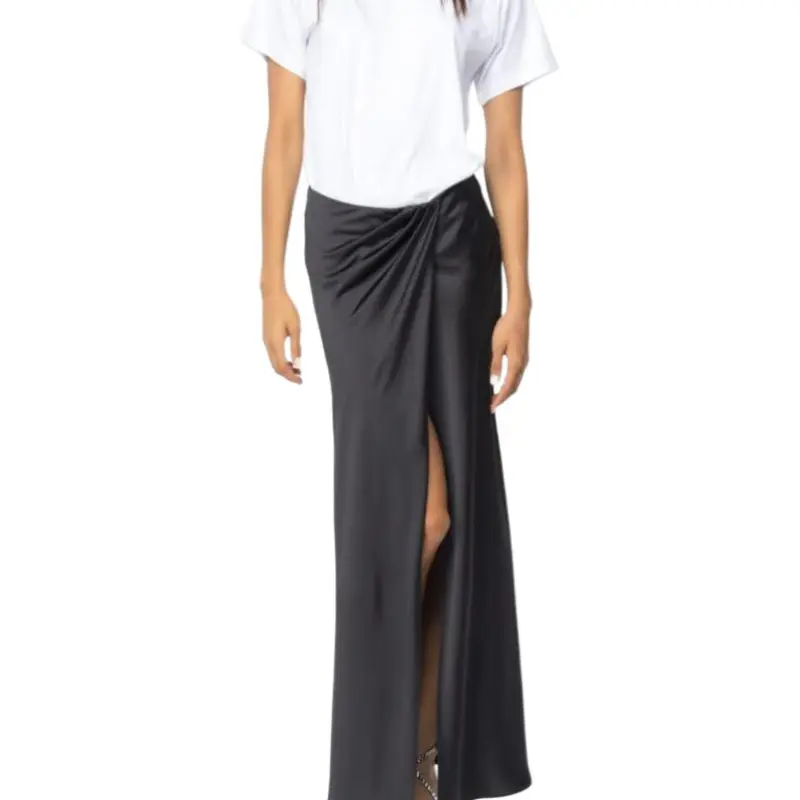 PINKO FW23 T-Shirt Con Ricamo Shiny T-Shirt Women's White-3