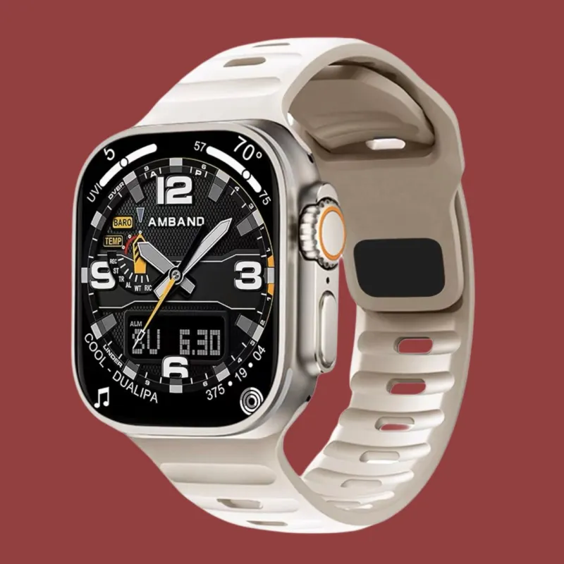 IKYOU Apple Compatibility Watch Band Silicone Material-10