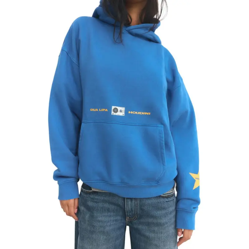 ZARA x ©DUA LIPA Sweatshirt Women's Light Blue-5