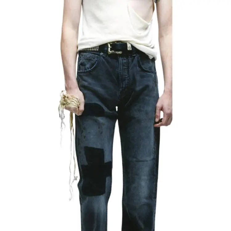 ENFANTS RICHES DEPRIMES Patchwork Flare Jeans-2