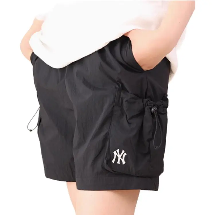 MLB Basic New York YankeesGofcore Cargo Shorts Unisex Black-3